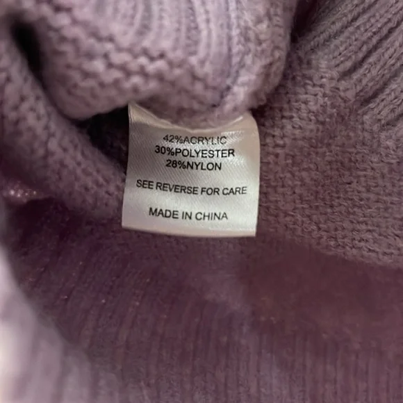 Witty Fox Knit Cropped Tank Top Sweetheart Neckline Small Purple - Picture 4 of 4